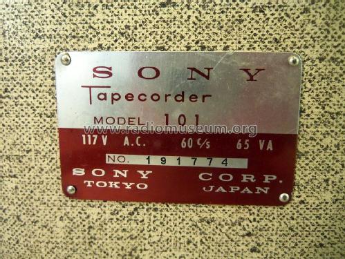 Transistor Tapecorder 101; Sony Corporation; (ID = 1523440) R-Player