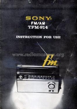 TFM-914; Sony Corporation; (ID = 1438513) Radio