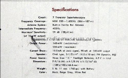 Seven Transistor TR-752; Sony Corporation; (ID = 1554070) Radio