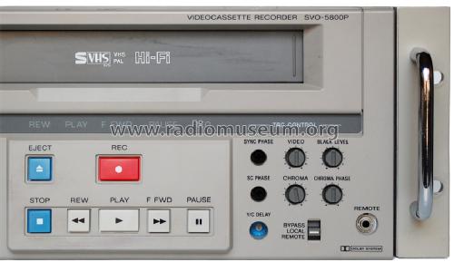 Videocassette Recorder SVO-5800P; Sony Corporation; (ID = 1436017) R-Player