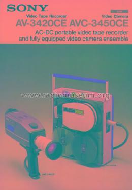 Sony-Matic Portable Videocorder - Videorecorder AV-3420CE; Sony Corporation; (ID = 1001607) Ton-Bild