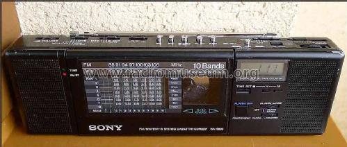 FM/MW/SW Stereo Cassette-Corder WA-8800; Sony Corporation; (ID = 1491608) Radio