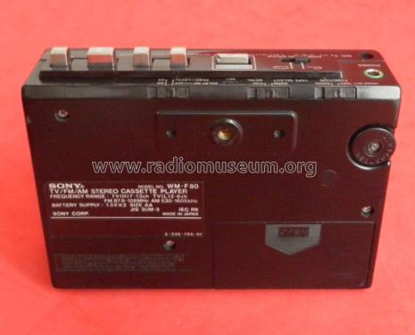 Walkman Stereo Cassette Player WM-F80; Sony Corporation; (ID = 1863350) Reg-Riprod