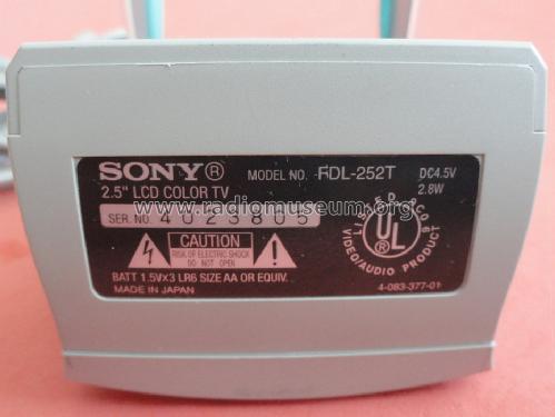 Watchman FDL-252T Television Sony Corporation; Tokyo, build 1992