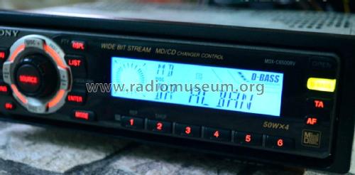 Wide Bit Stream MD/CD Changer Control MDX-C6500RV; Sony Corporation; (ID = 2038216) Car Radio