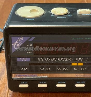 AM-FM Electronic Clock Radio Cassette 3826 BLK; Soundesign (ID = 2910188) Radio