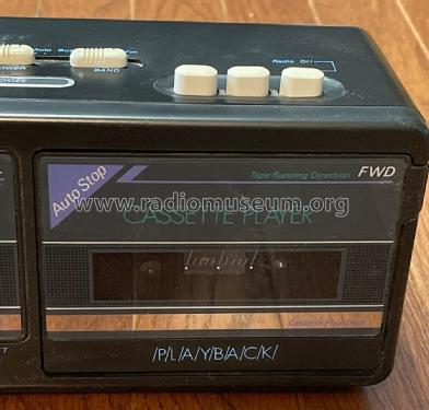 AM-FM Electronic Clock Radio Cassette 3826 BLK; Soundesign (ID = 2910190) Radio