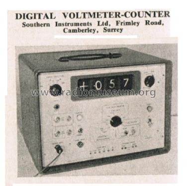 Digital Voltmeter-Counter M.1115; Southern Instruments (ID = 2761083) Equipment