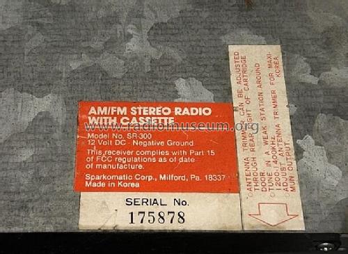 Cassette AM FM Stereo SR-300; Sparkomatic (ID = 2872591) Autoradio