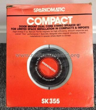 Compact Door Mount Dual Cone Stereo Speaker Set SK355; Sparkomatic (ID = 1820475) Lautspr.-K