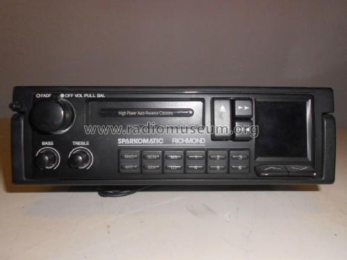 Richmond Auto Reverse Cassette Player ; Sparkomatic (ID = 2223225) Car Radio