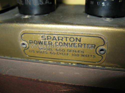 Sparton 600AC ; Sparks-Withington Co (ID = 360226) Radio