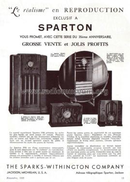 Sparton 1166XP ; Sparks-Withington Co (ID = 2029409) Radio