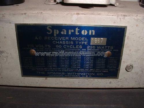 Sparton 1867 Triolian ; Sparks-Withington Co (ID = 1303158) Radio