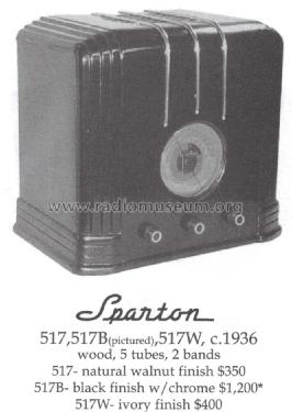 Sparton 517 ; Sparks-Withington Co (ID = 1474704) Radio