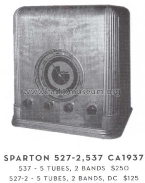 Sparton 527-2 ; Sparks-Withington Co (ID = 1563870) Radio