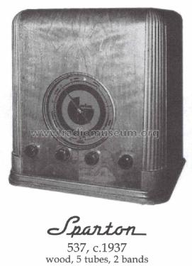 Sparton 537 ; Sparks-Withington Co (ID = 1474709) Radio