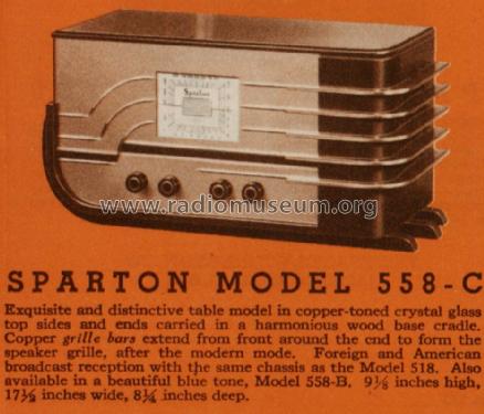 Sparton 558-C ; Sparks-Withington Co (ID = 1339323) Radio