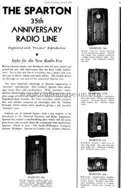 Sparton 666 ; Sparks-Withington Co (ID = 1357692) Radio