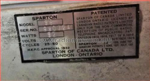 99 ; Sparton of Canada; (ID = 2702409) Radio