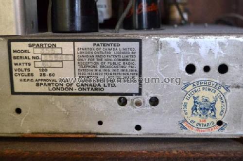 M-355 ; Sparton of Canada; (ID = 2119076) Radio