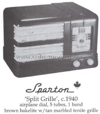 Sparton Split Grille ; Sparton of Canada; (ID = 1478477) Radio