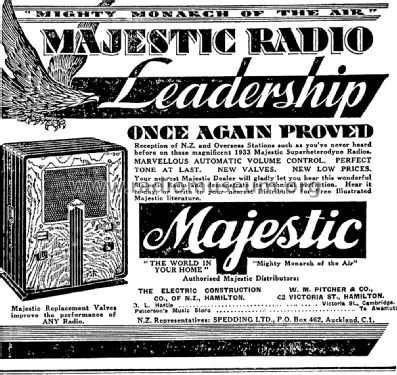 Majestic 461 Master Six Ch=460; Spedding Ltd. only (ID = 2994078) Radio