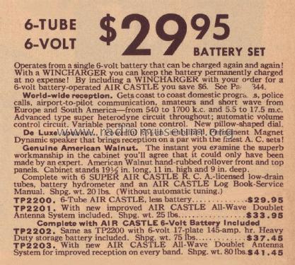 Air Castle TP2200 Ch= X-23; Spiegel Inc. (ID = 2176022) Radio