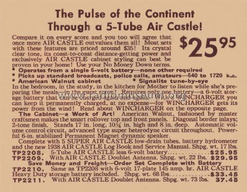 Air Castle TP2211 Ch= 184; Spiegel Inc. (ID = 2211539) Radio