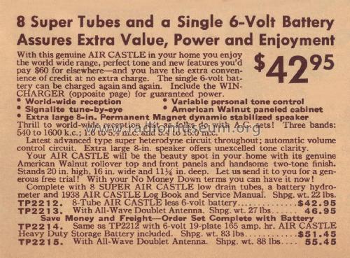 Air Castle TP2215 Ch= 145E; Spiegel Inc. (ID = 2211597) Radio