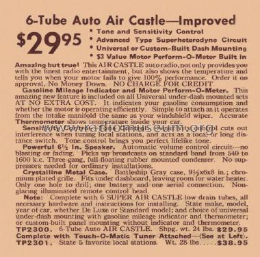 Air Castle TP2300 Ch= H6; Spiegel Inc. (ID = 2197702) Car Radio