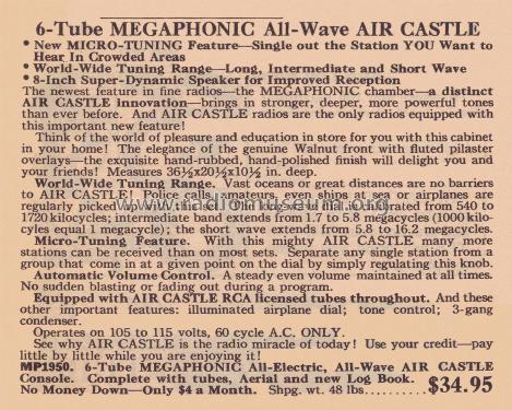 Air Castle MP1950 ; Spiegel Inc. (ID = 2163770) Radio