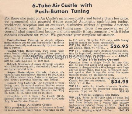 Air Castle WP250 ; Spiegel Inc. (ID = 2227457) Radio