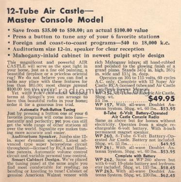 Air Castle WP262 ; Spiegel Inc. (ID = 2231745) Radio