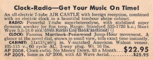 Air Castle AP2008 ; Spiegel Inc. (ID = 2251513) Radio