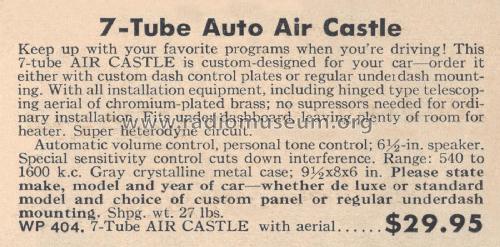 Air Castle WP404 ; Spiegel Inc. (ID = 2224199) Radio