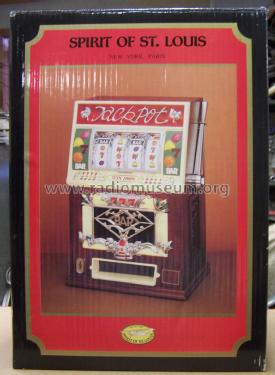 1930 Lighted Slot Machine Design Wooden Cabinet AM/FM Radio Cassette Player Jackpot - WIN 10000 - 777 - Bar; Spirit of St. Louis, (ID = 1811301) Radio