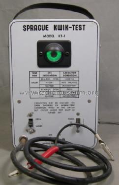 KT-1 Kwik-Test Capacitor Checker; Sprague Electric (ID = 1185864) Equipment