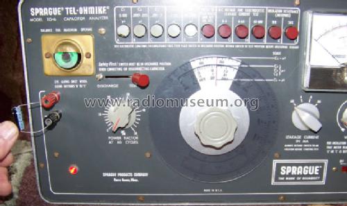 Tel-Ohmike - Capacitor Analyzer TO-6; Sprague Electric (ID = 989915) Ausrüstung