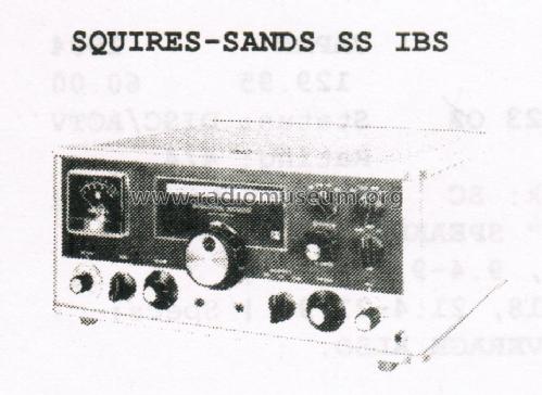 SW Receiver SS IBS; Squires-Sanders, Inc (ID = 2954899) Amateur-R