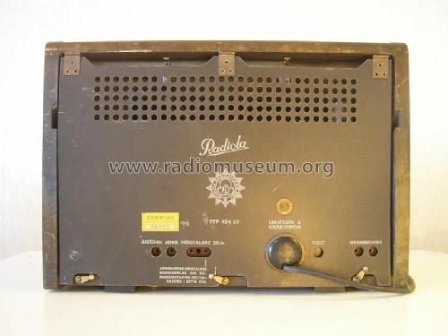 Radiola 404LV; SR, Svenska (ID = 1001033) Radio