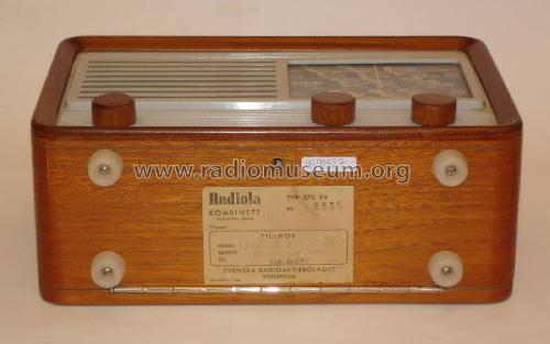 Radiola 570BV; SR, Svenska (ID = 2622089) Radio