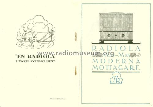 Radiola M52; SR, Svenska (ID = 2661768) Radio