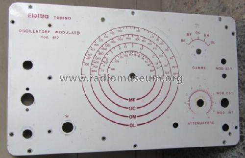 Oscillatore Modulato 412; SRE - Scuola Radio (ID = 1292896) Equipment