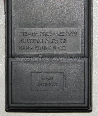 Handfunksprechgerät Multifon Alfa 02; Stabo; Hildesheim (ID = 2124484) CB-Funk
