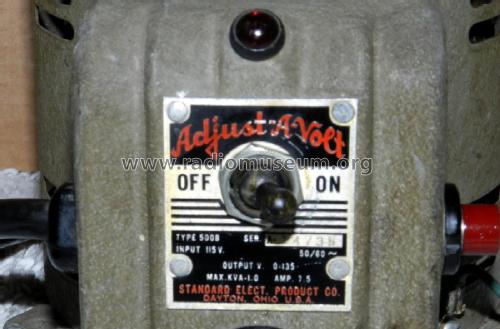 Adjust-A-Volt Variable Autotransformer 500B; Staco Energy (ID = 2684105) Equipment