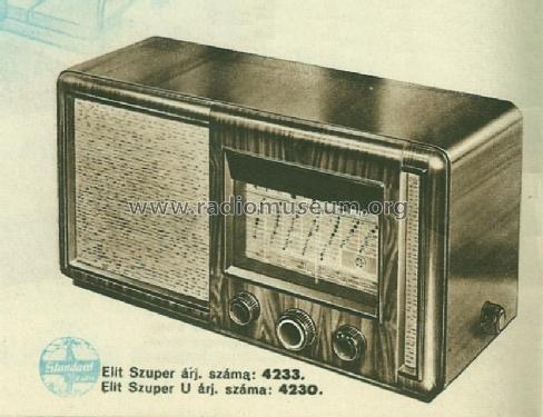 Elit szuper U 4230; Standard; Budapest (ID = 1518442) Radio