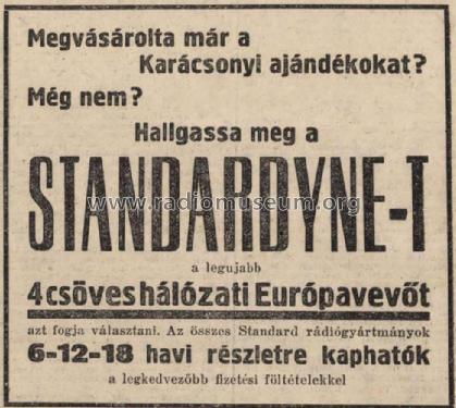 Standardyne ; Standard; Budapest (ID = 2389074) Radio