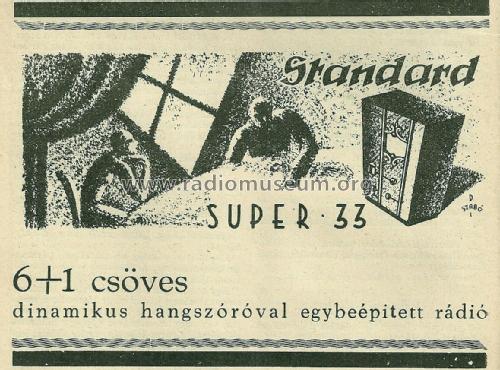 Super 33 ; Standard; Budapest (ID = 1775266) Radio