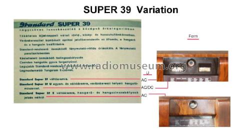 Szuper 39; Standard; Budapest (ID = 2182884) Radio
